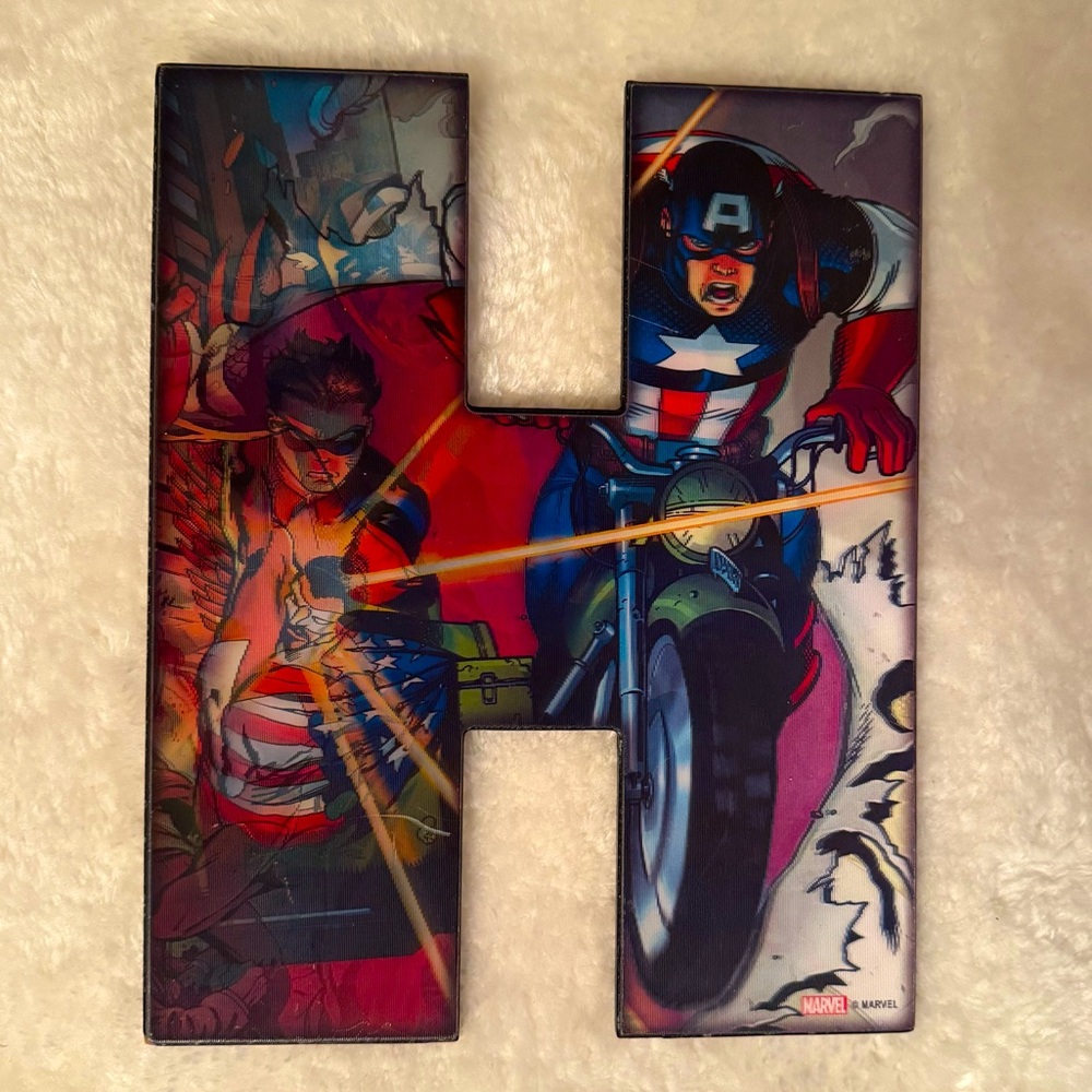 Marvel Comics Lenticular Holographic Wall Hanging Letters